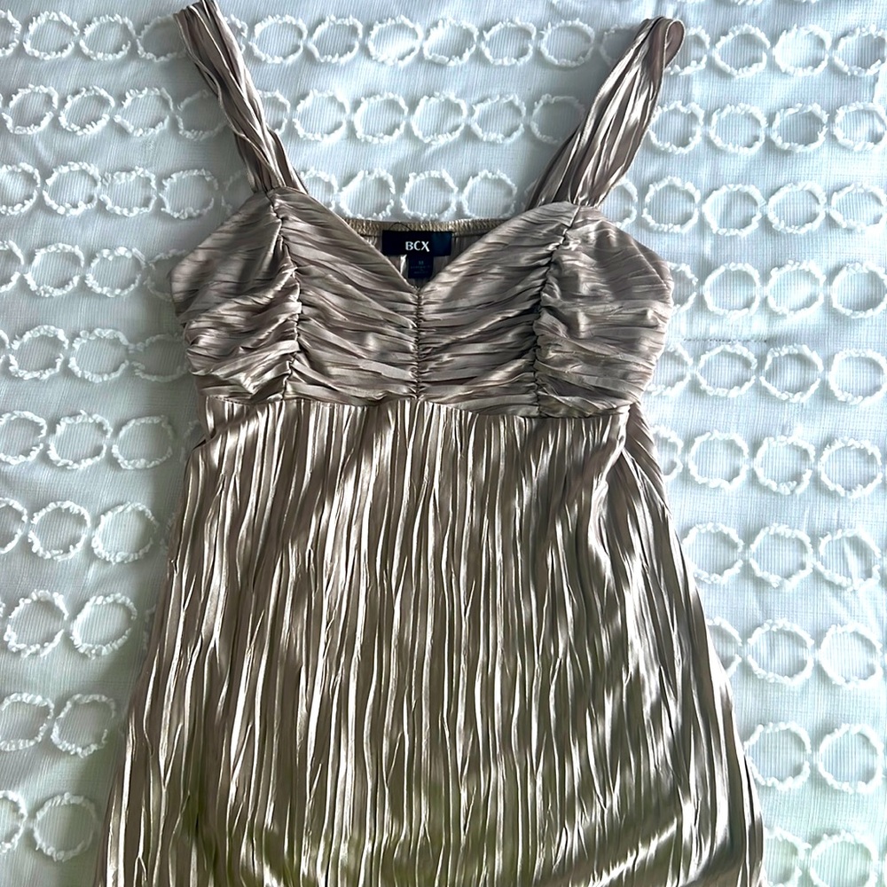 Gold cami pleated top